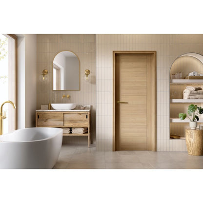 LPD Doors Pre Finished Oak Carini 7 Panel Fire Door Fd30 Internal Door - JJ Building Materials