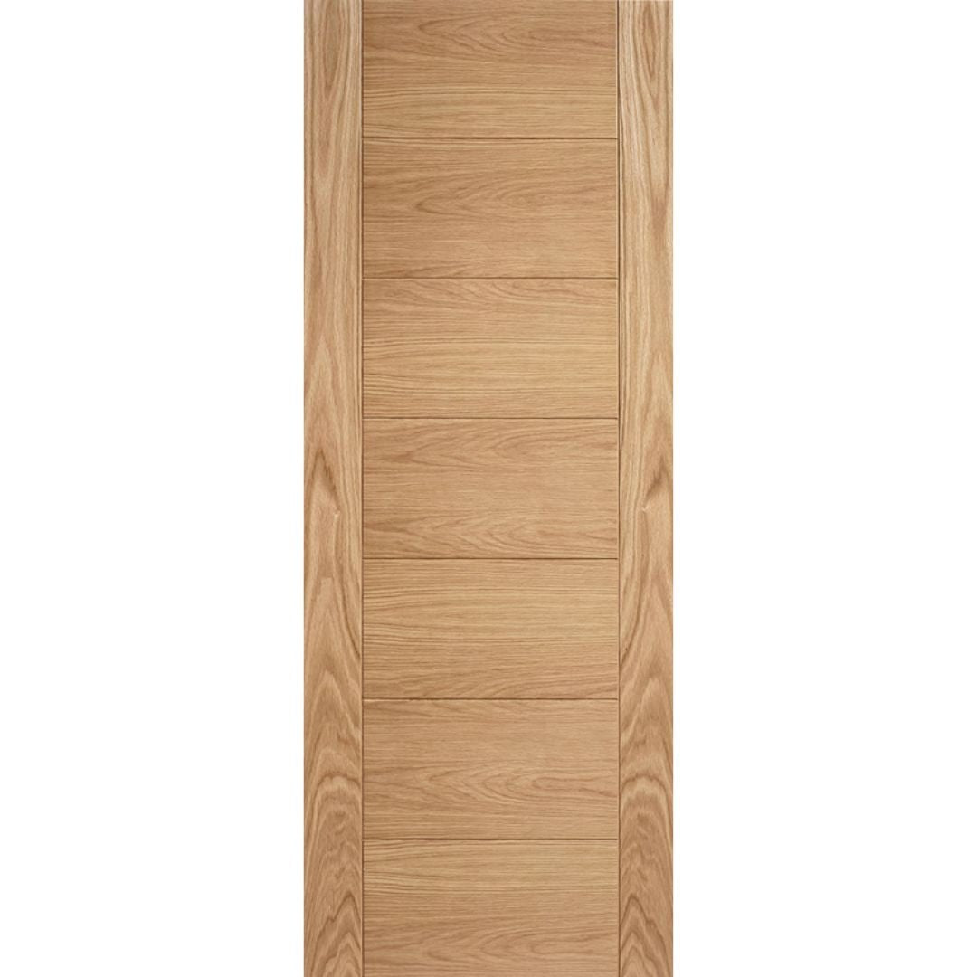 LPD Doors Pre Finished Oak Carini 7 Panel Fire Door Fd30 Internal Door - JJ Building Materials