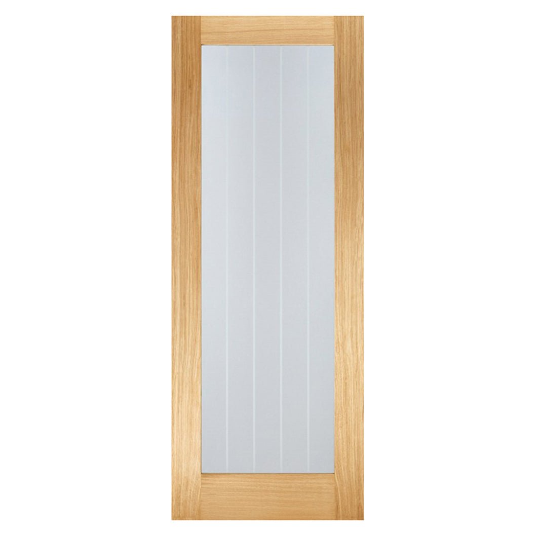 LPD Doors Prefinished Oak Mexicano Pattern 10 Glazed Internal Door - JJ Building Materials