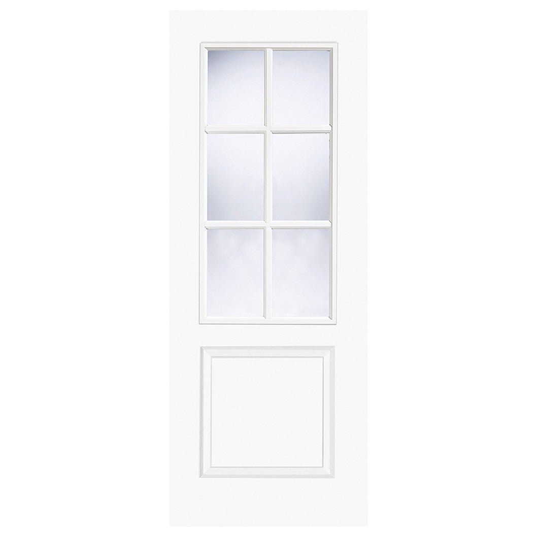 LPD Doors Prefinished Smooth Berlin Glazed Moulded Door - JJ Building Materials