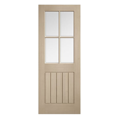 LPD Doors Primed Mexicano 1-Light 3/4 Glazed Door - JJ Building Materials