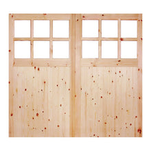 LPD Doors Redwood 301 Glazed Garage Door Pair - JJ Building Materials