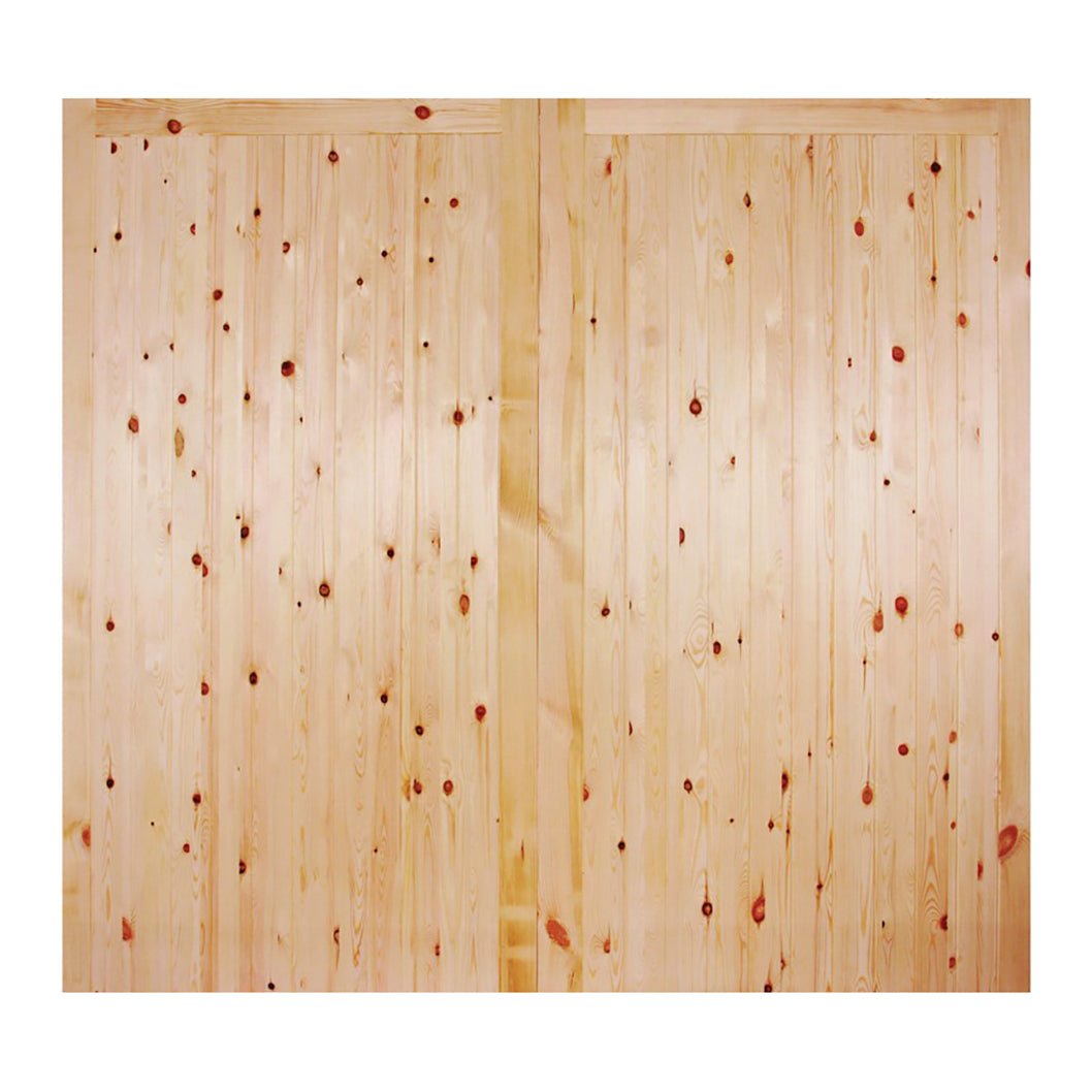 LPD Doors Redwood FLB Garage Door Pair - JJ Building Materials