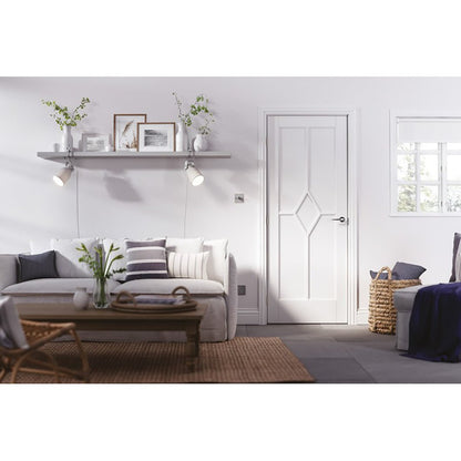 LPD Doors Reims 5 Panel Diamond Design FD30 Fire Door - JJ Building Materials