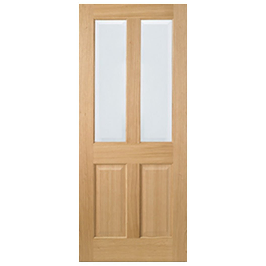 LPD Doors Richmond 2-Panel/2-Light Glazed Internal Door - JJ Building Materials