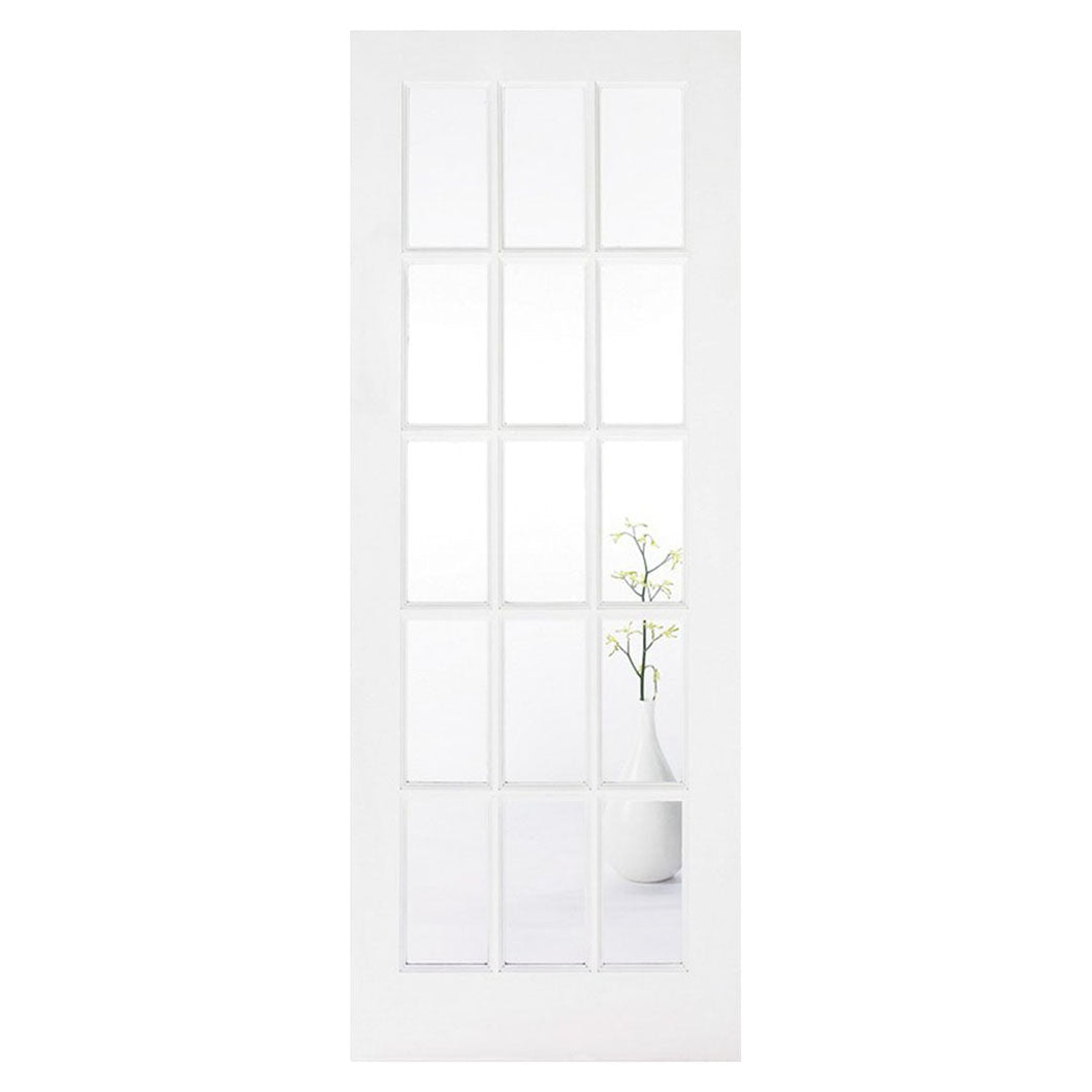 LPD Doors SA77 White Clear Glass Door SA15L - JJ Building Materials