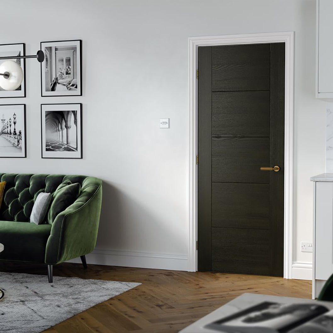 LPD Doors Smoked Oak Pre Finished Vancouver Solid Internal Door - JJ Building Materials