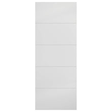LPD Doors Smooth Horizontal 4-Line Moulded FD30 Fire Door - JJ Building Materials