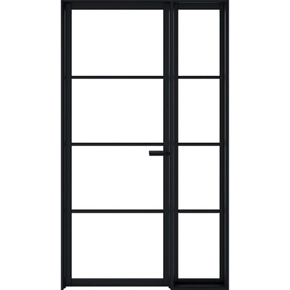 LPD Doors Soho Pre Finished Black 1981mm x 292mm (11") x 35mm Demi Panel - JJ Building Materials