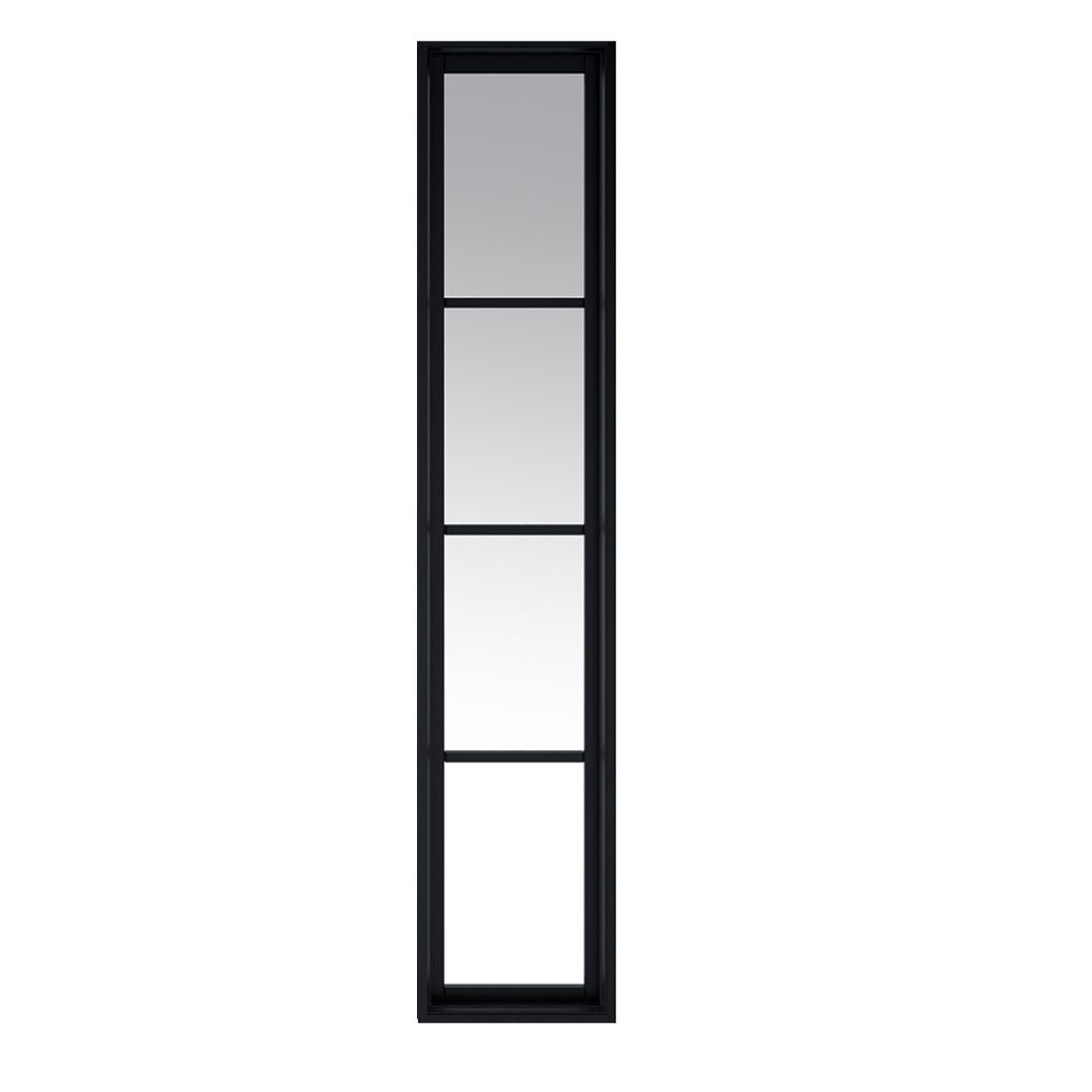 LPD Doors Soho Pre Finished Black 1981mm x 292mm (11") x 35mm Demi Panel - JJ Building Materials