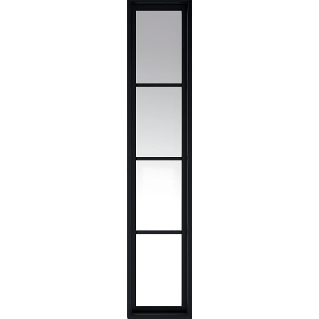 LPD Doors Soho Pre Finished Black 1981mm x 292mm (11") x 35mm Demi Panel - JJ Building Materials