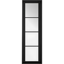 LPD Doors Soho Sidelight Pre Finished Black 1981 x 579 (23") x 35mm 4 Light Internal Door