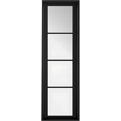 LPD Doors Soho Sidelight Pre Finished Black 1981 x 579 (23") x 35mm 4 Light Internal Door