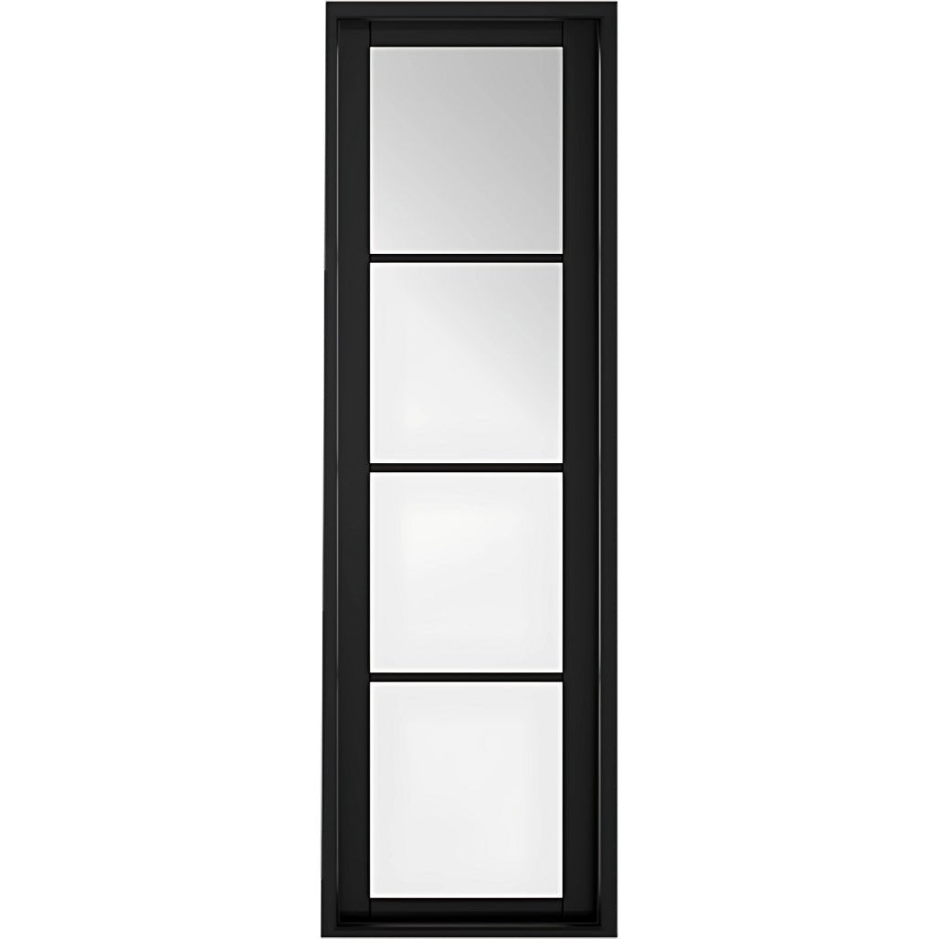 LPD Doors Soho Sidelight Pre Finished Black 1981 x 579 (23") x 35mm 4 Light Internal Door - JJ Building Materials