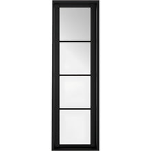 LPD Doors Soho Sidelight Pre Finished Black 1981 x 579 (23") x 35mm 4 Light Internal Door - JJ Building Materials