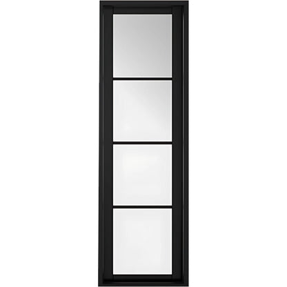 LPD Doors Soho Sidelight Pre Finished Black 1981 x 579 (23") x 35mm 4 Light Internal Door - JJ Building Materials