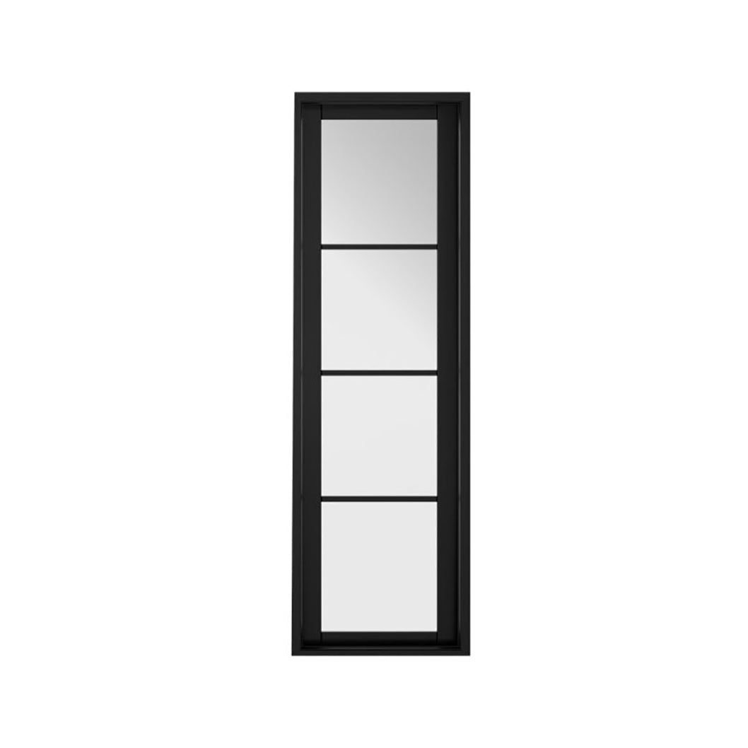 LPD Doors Soho Sidelight Pre Finished Black 1981 x 579 (23") x 35mm 4 Light Internal Door - JJ Building Materials