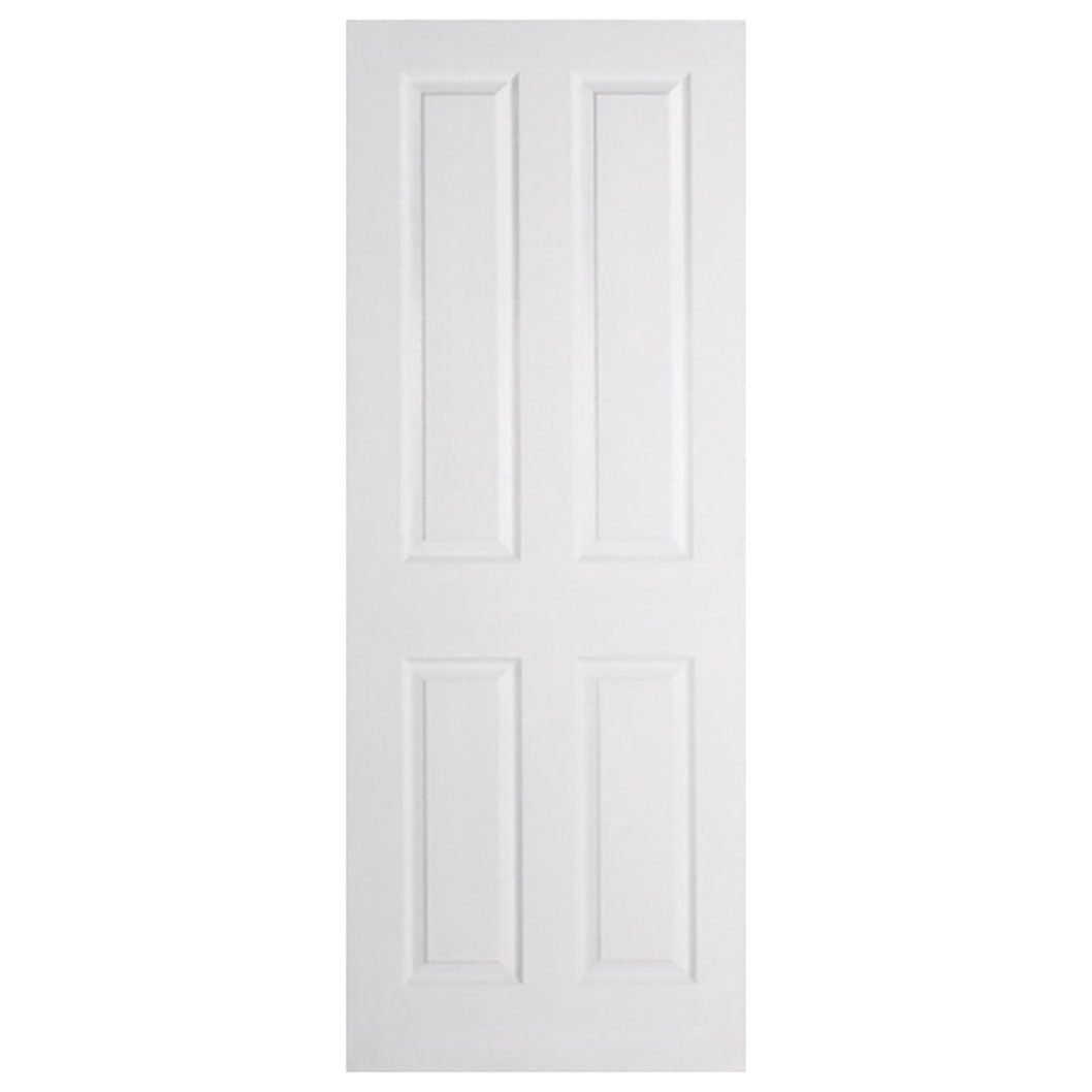 LPD Doors Textured 4-Panel Square Top Firecheck Fire Door - JJ Building Materials