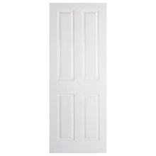 LPD Doors Textured 4-Panel Square Top Firecheck Fire Door - JJ Building Materials