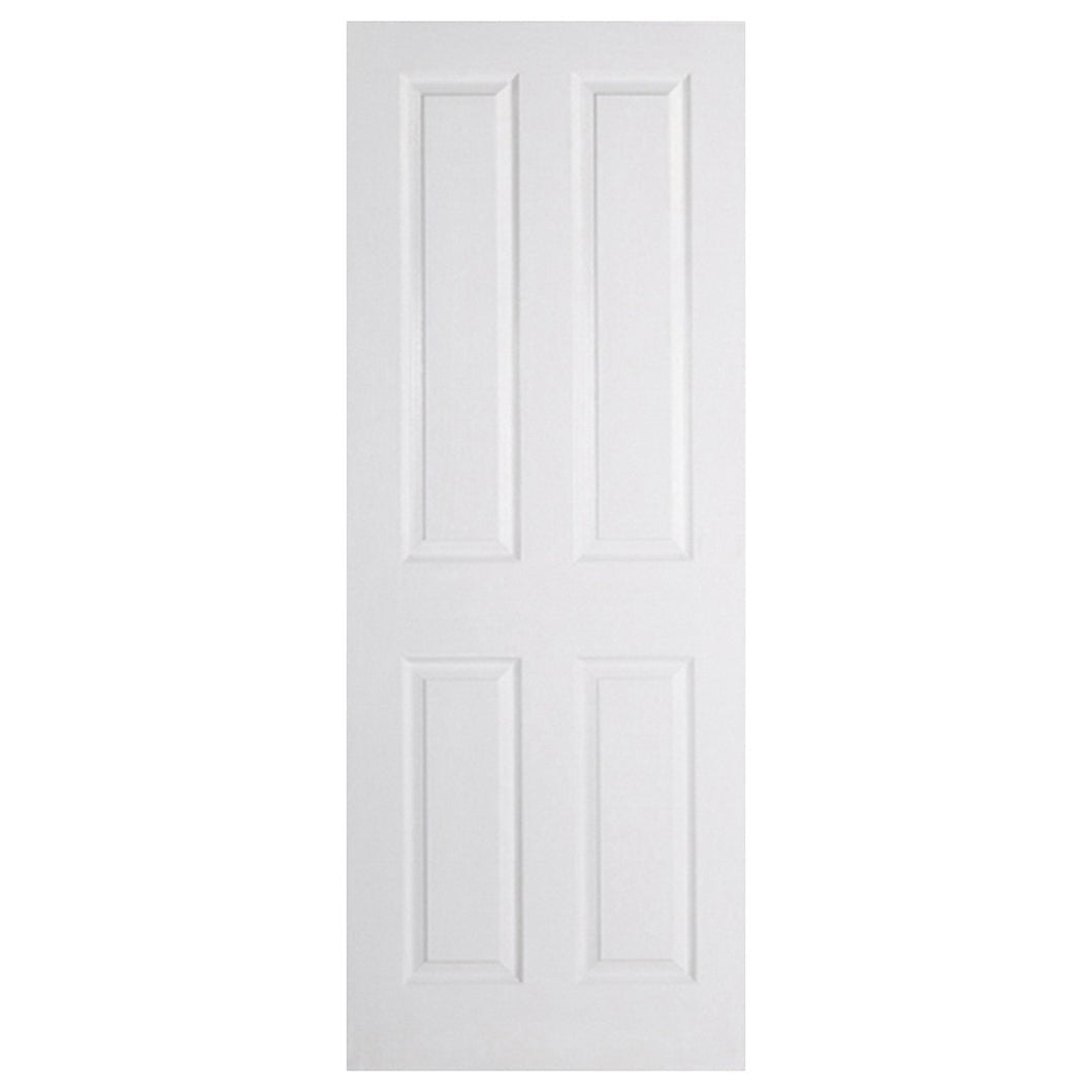 LPD Doors Textured 4 Panel Square Top White Moulded Internal Door - JJ Building Materials