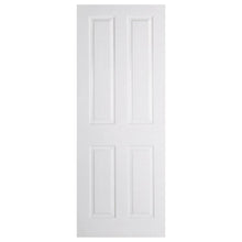 LPD Doors Textured 4 Panel Square Top White Moulded Internal Door - JJ Building Materials