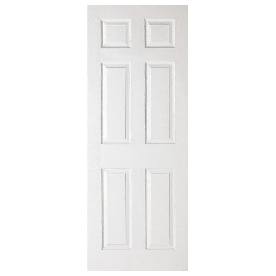 LPD Doors Textured 6-Panel Square Top FD30 Fire Door - JJ Building Materials