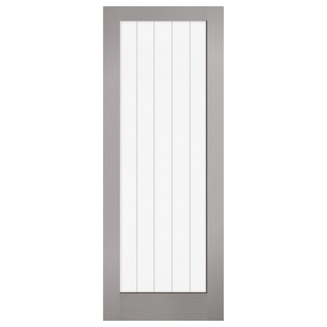 LPD Doors Textured Vertical 1 Lite Glazed Internal Door - JJ Building Materials