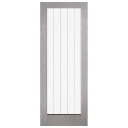 LPD Doors Textured Vertical 1 Lite Glazed Internal Door - JJ Building Materials