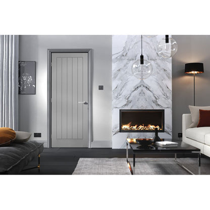 LPD Doors Textured Vertical 5-Panel Fire Door - JJ Building Materials