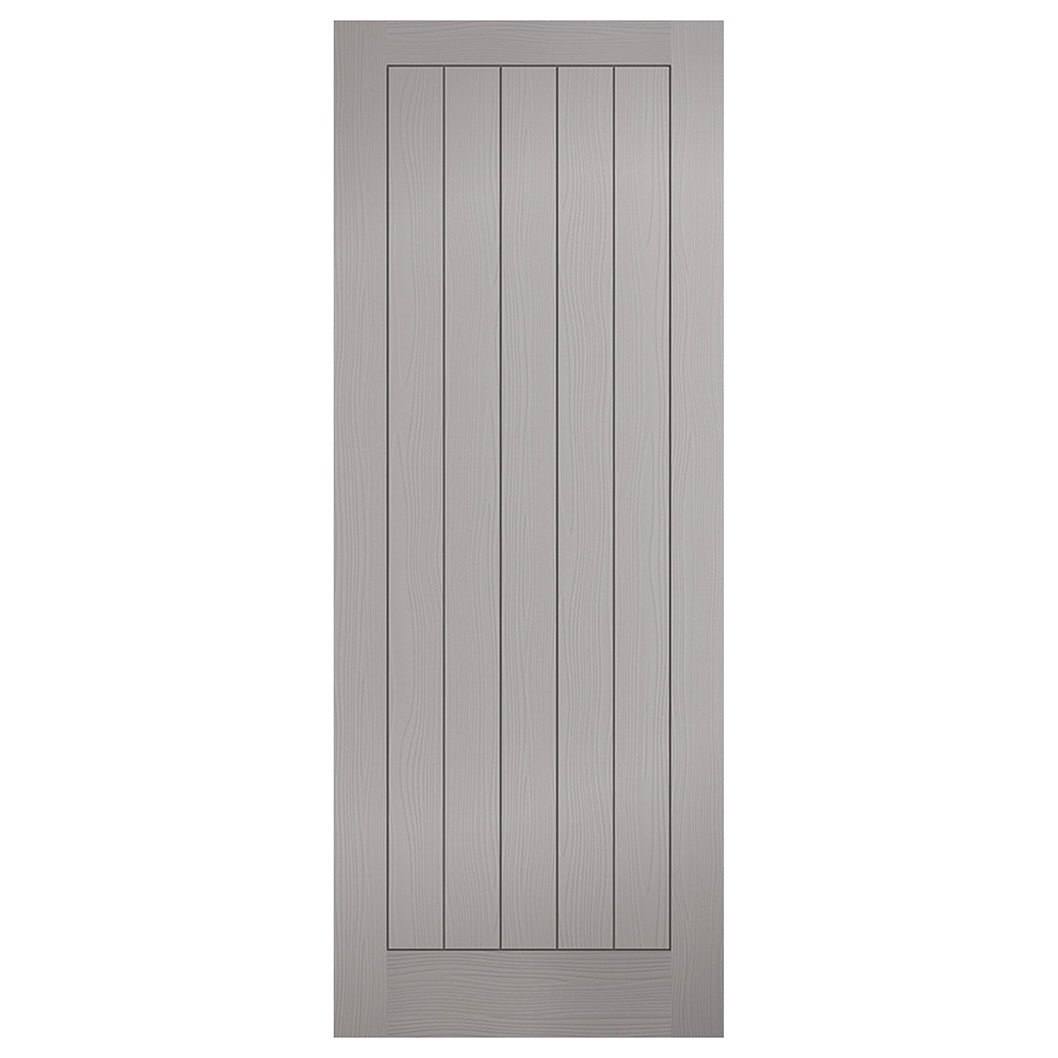 LPD Doors Textured Vertical 5 Panel White Moulded Internal Door - JJ Building Materials