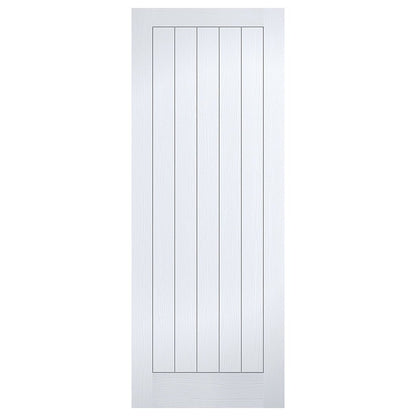 LPD Doors Textured Vertical 5 Panel White Moulded Internal Door - JJ Building Materials