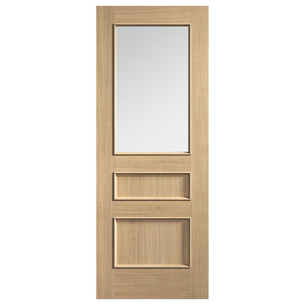 LPD Doors Toledo 2 Panel 1 Lite Clear Glazed Prefinished Internal Door - JJ Building Materials
