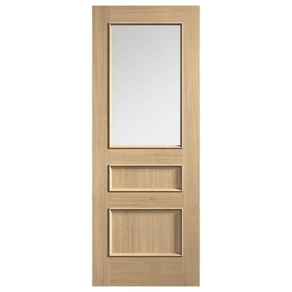 LPD Doors Toledo 2 Panel 1 Lite Clear Glazed Prefinished Internal Door - JJ Building Materials