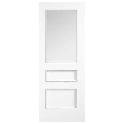LPD Doors Toledo 2 Panel 1 Lite Clear Glazed Prefinished Internal Door - JJ Building Materials