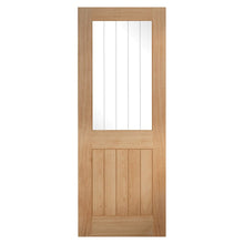LPD Doors Unfinished Oak Belize 1 Light With Silkscreen Glass (Half Light) Internal Door - JJ Building Materials