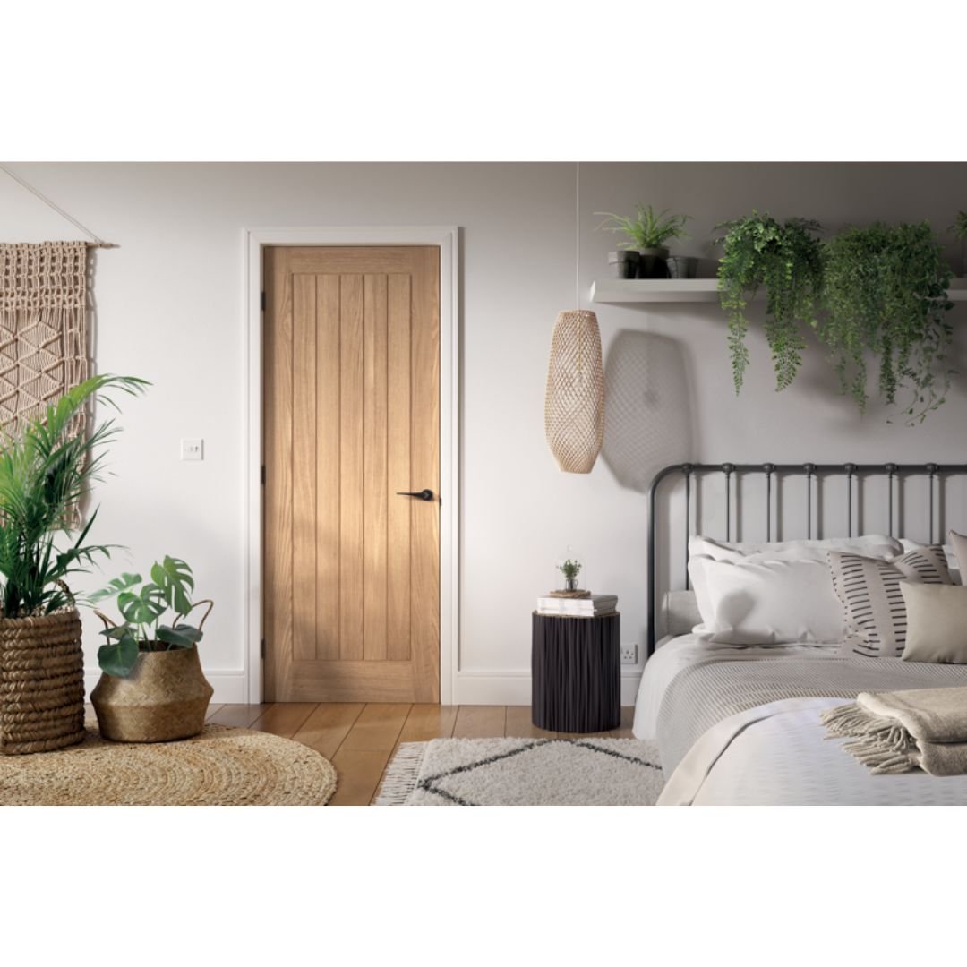 LPD Doors Unifinished Oak Belize Fd60 Internal Fire Door - JJ Building Materials