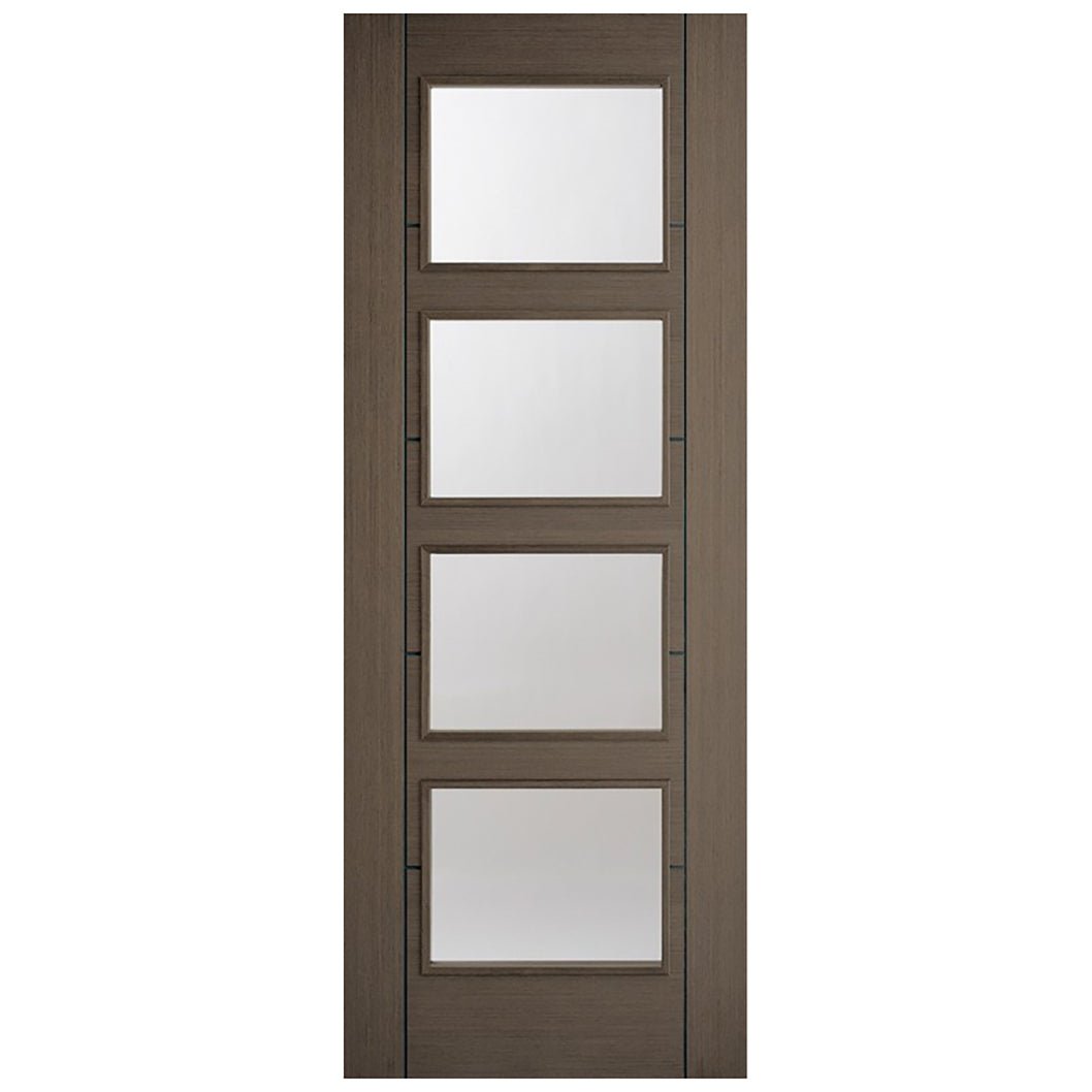 LPD Doors Vancouver 4-Line Clear Glazed Door - JJ Building Materials