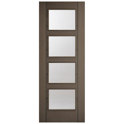 LPD Doors Vancouver 4-Line Clear Glazed Door - JJ Building Materials