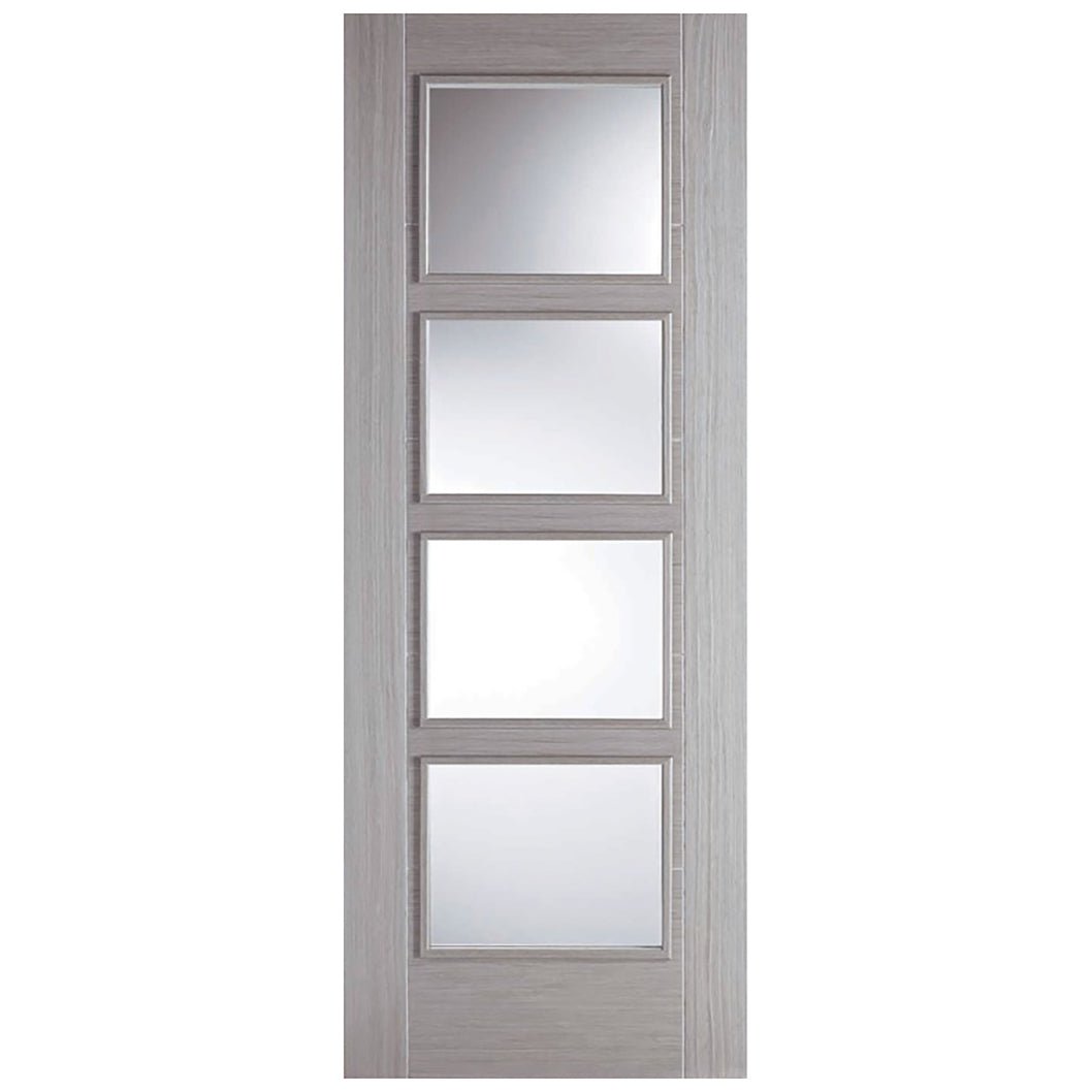 LPD Doors Vancouver 4-Line Clear Glazed Door - JJ Building Materials