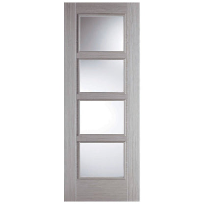 LPD Doors Vancouver 4-Line Clear Glazed Door - JJ Building Materials