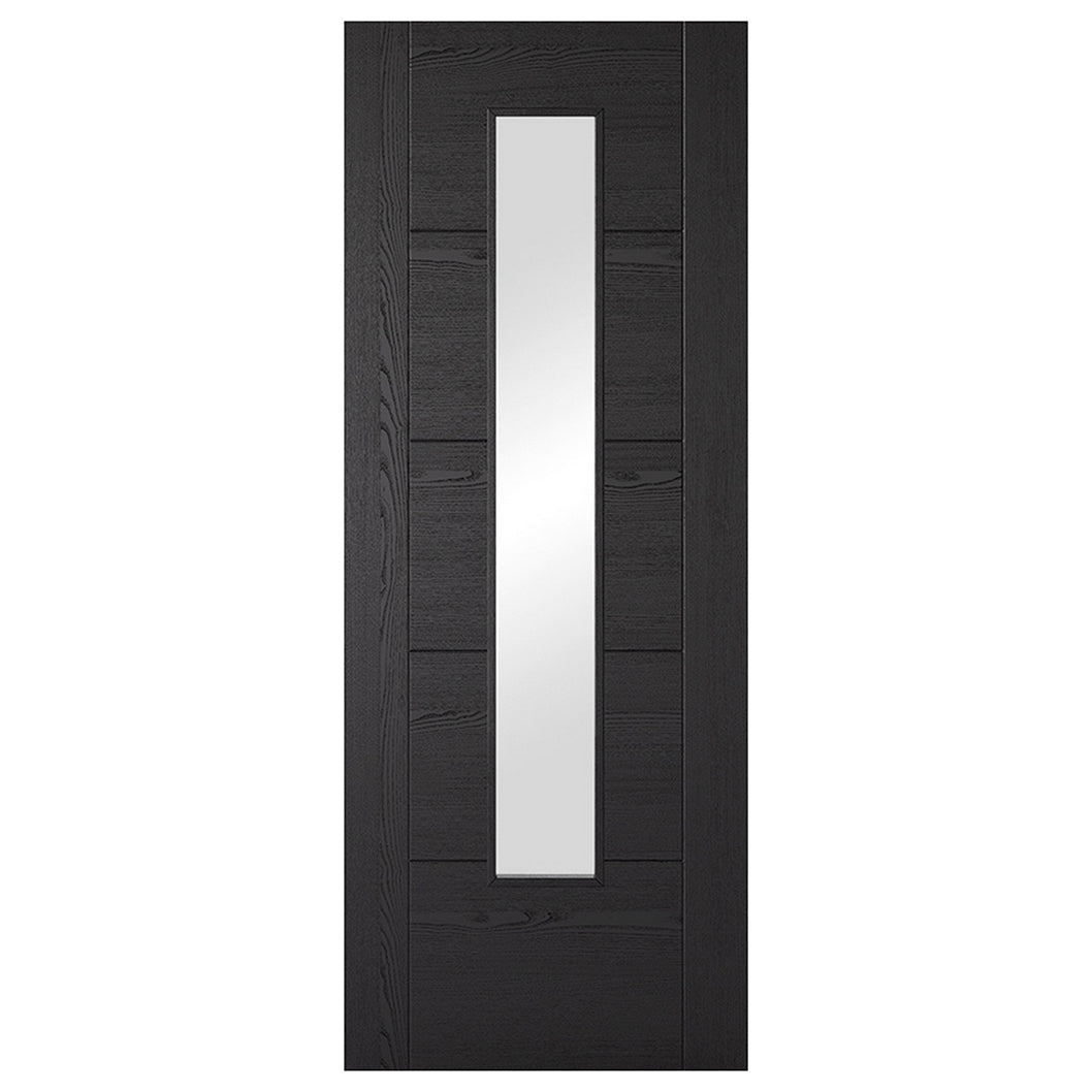 LPD Doors Vancouver Black Fresno Long Light Internal Door - JJ Building Materials