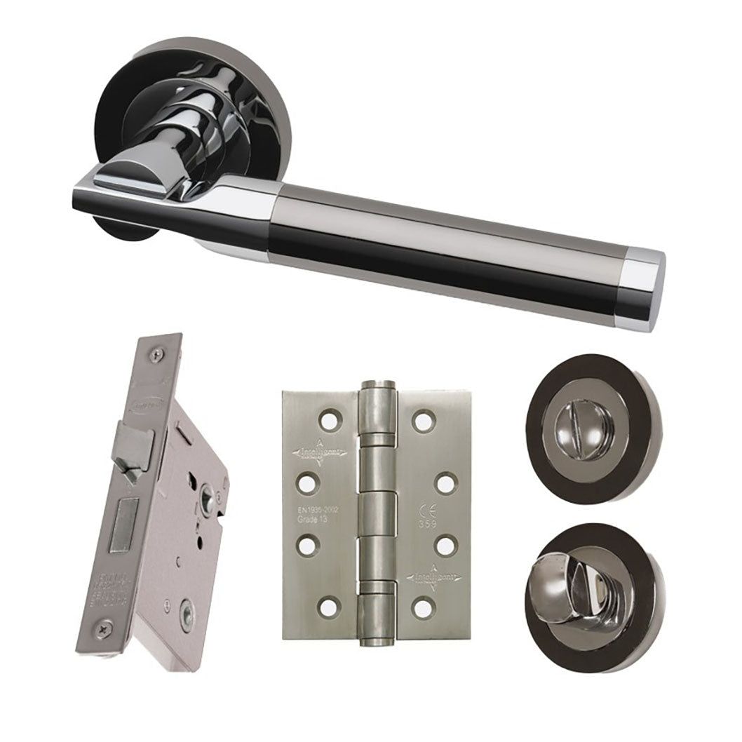 LPD Doors Vega Silver Privacy Hardware Pack - JJ Building Materials