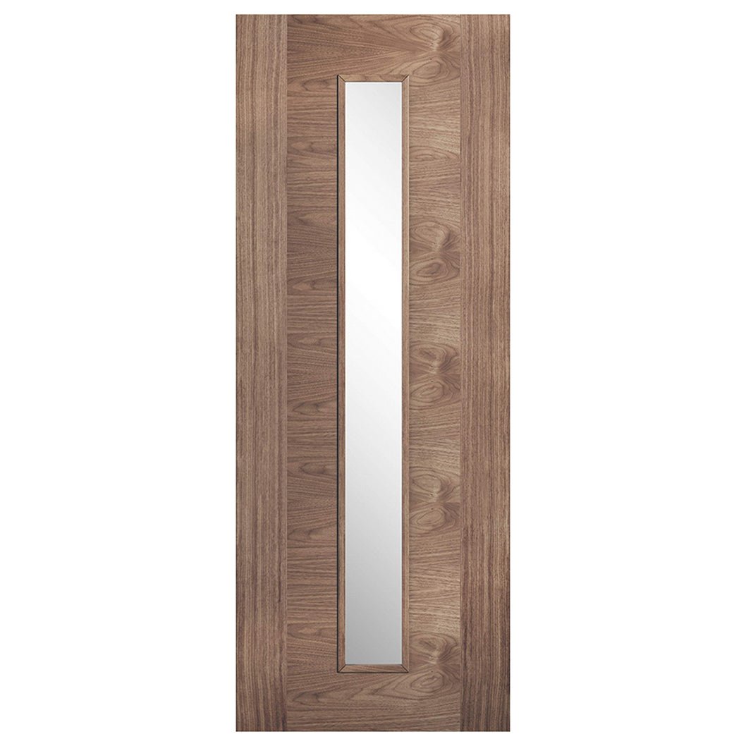LPD Doors Walnut Sofia 1-Light Glazed Interior Door - JJ Building Materials