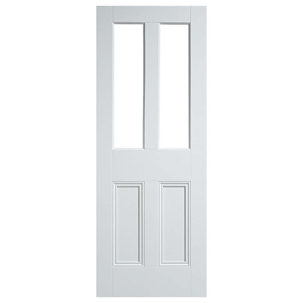 LPD Doors White Malton 2-Panel 2-Light Unglazed Interior Door - JJ Building Materials