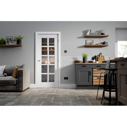 LPD Doors White Moulded 10-Lite Glazed Internal Door - JJ Building Materials