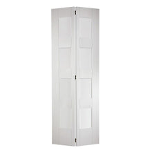 LPD Doors White Primed Shaker 4-Line Glazed Bi-Fold Door - JJ Building Materials