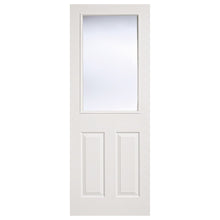LPD Doors White Textured 2 Panel 1 Lite Glazed Internal Door - JJ Building Materials