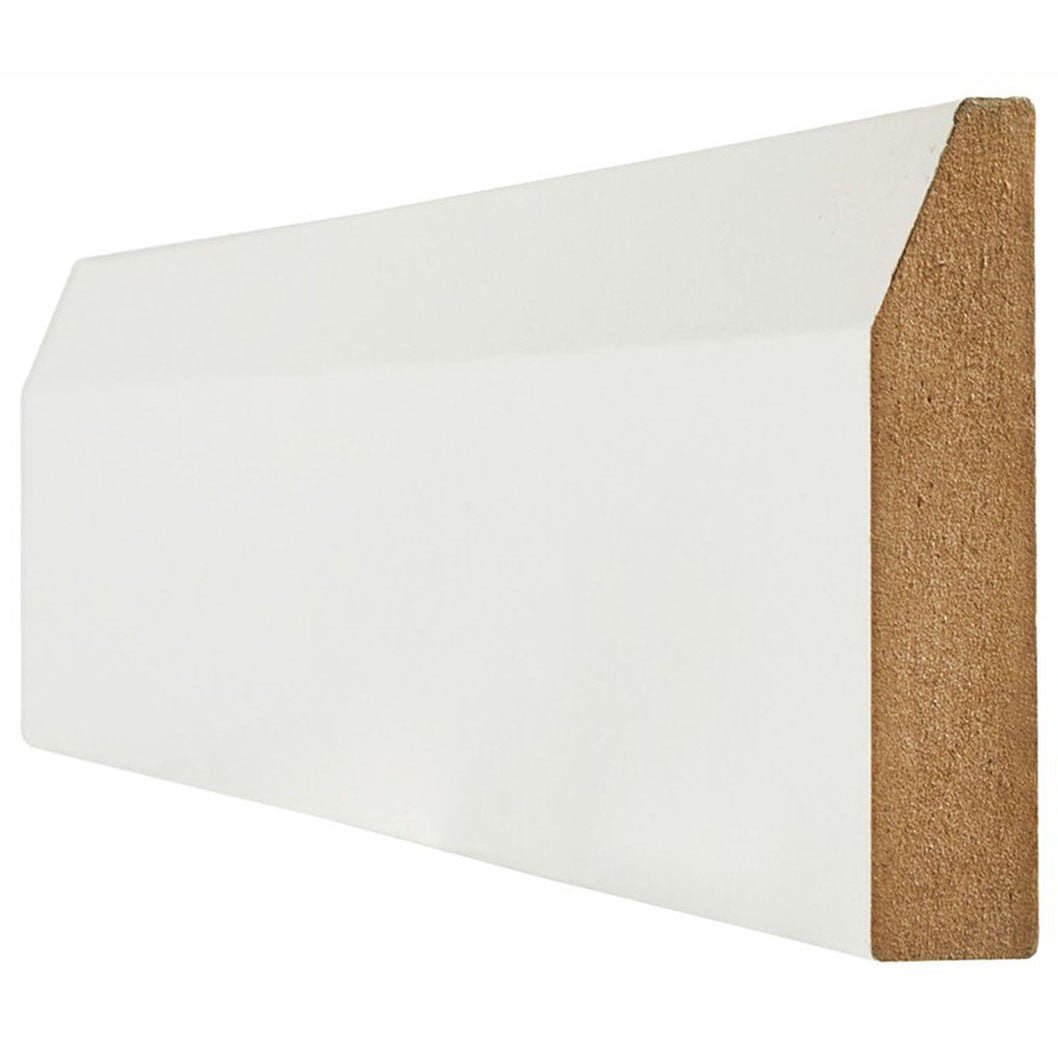 LPD Doors White Wrapped Chamfered Skirting - JJ Building Materials