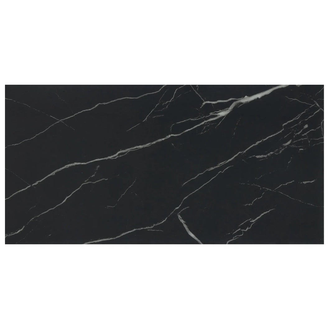 Luvanto LVT Flooring Black Marble Deep Emboss Bevelled Edge Premium Click Plus Stone 305x610x5mm Pack Size - 1.67m2 - JJ Building Materials