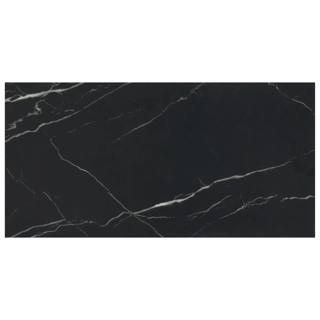 Luvanto LVT Flooring Black Marble Deep Emboss Bevelled Edge Premium Click Plus Stone 305x610x5mm Pack Size - 1.67m2 - JJ Building Materials